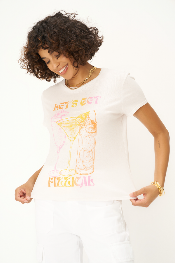 Seashell Lets Get Fizzical Tee Graphic Tee