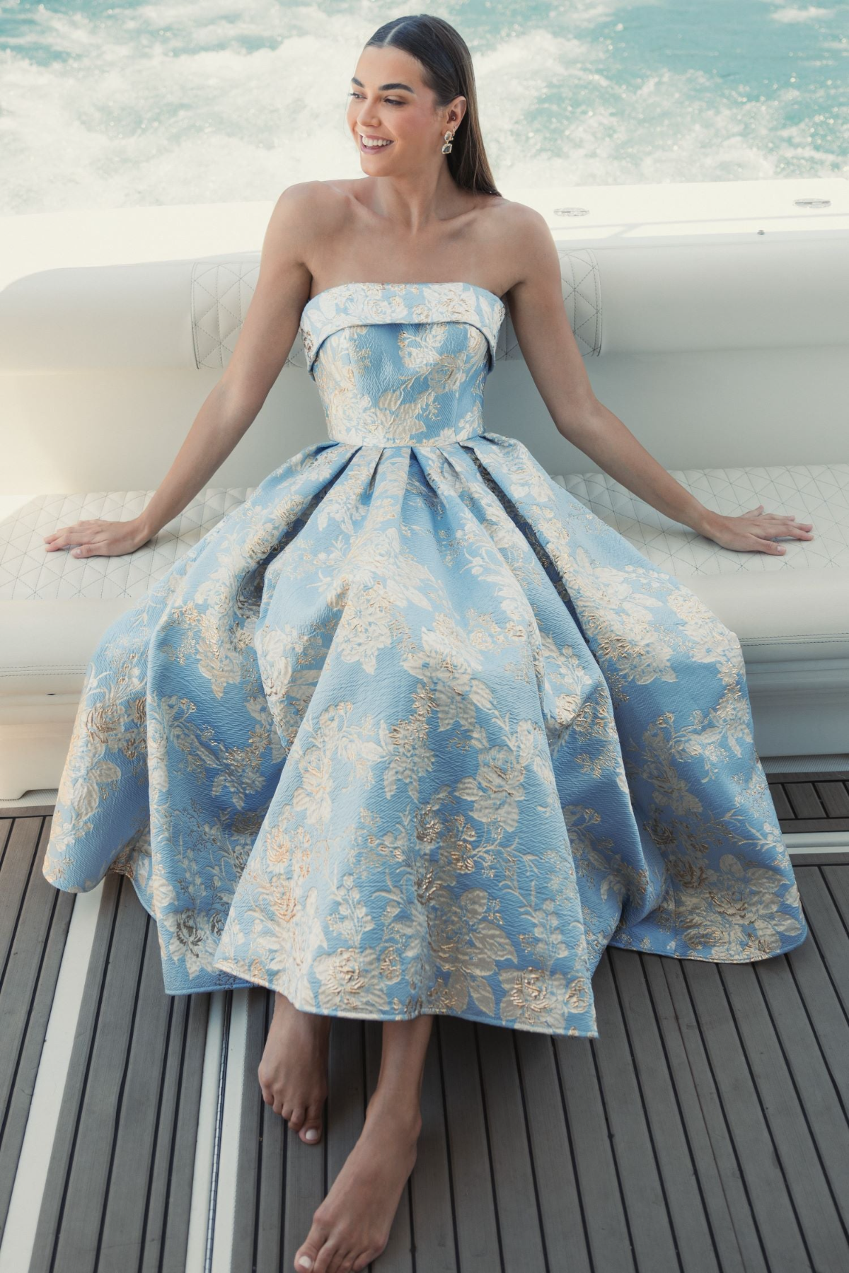 ★Mac Duggal★ Blue シアートップ マーメイドドレス ☆Mac Duggal☆ Blue シアートップ マーメイドドレス パーティー