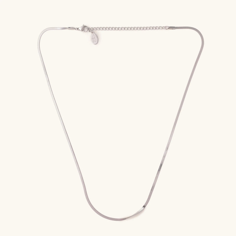 Lavender Blush Micro Herringbone Necklace Necklace