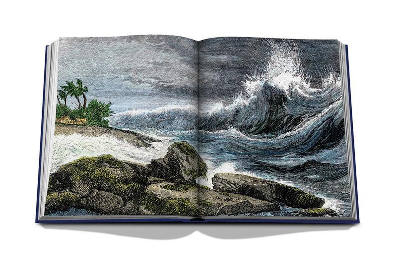 Dark Slate Gray Ocean Wanderlust Book