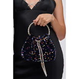 Rosy Brown Starsha Sequins Evening Bag Purse