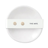 Lavender Ceramic Ring Dish & Earrings - The Mrs Ring Dish