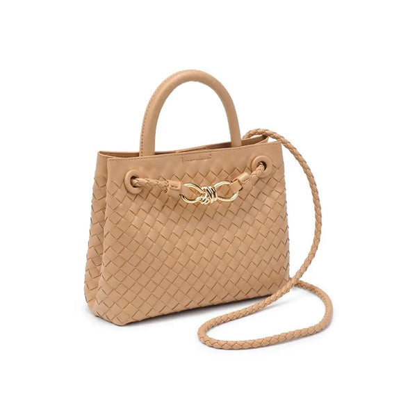 Rosy Brown Blakely Woven Crossbody Purse