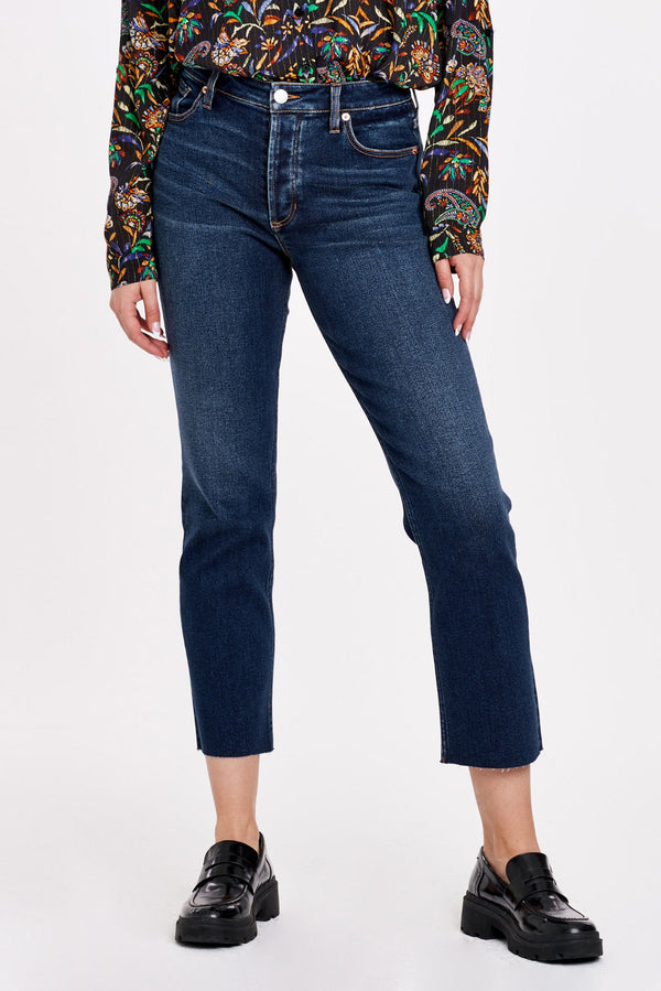Lavender Jodi Super High Rise Cropped Straight Leg Jean Jeans