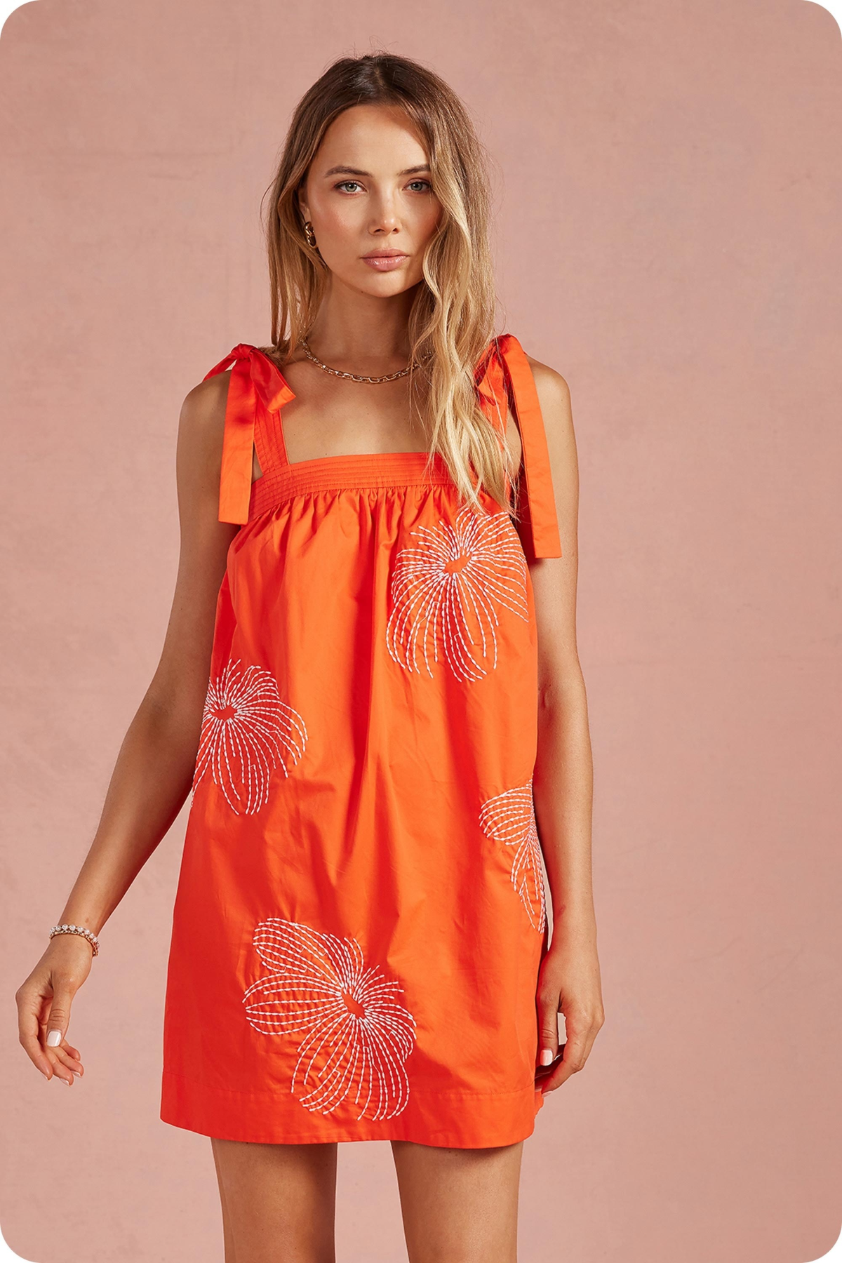 Cotton Bloom Mini Dress – Two Cumberland