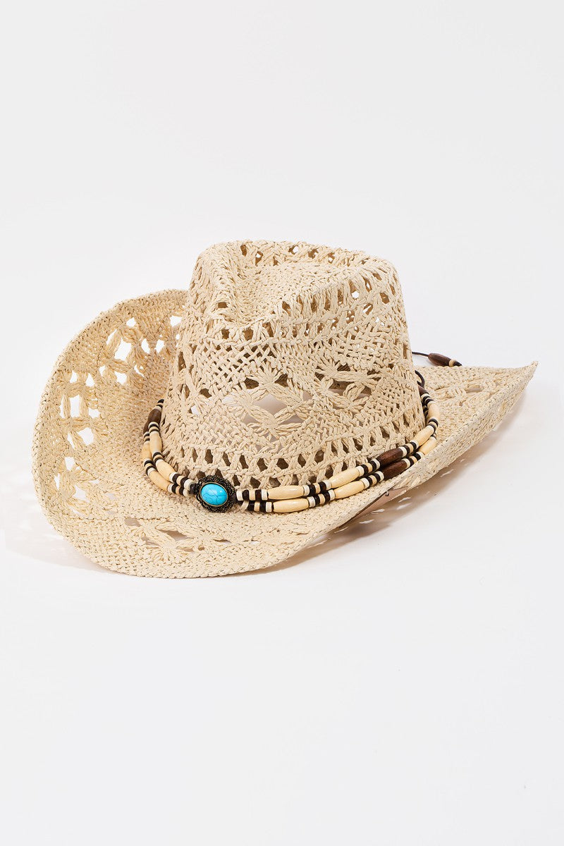 Antique White Coastal Hat Sun Hat