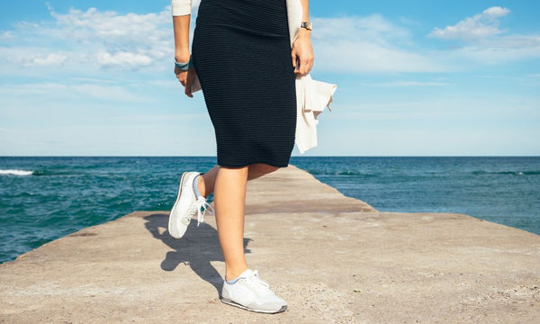 3 Ways To Pair Sneakers With Skirts & Dresses
