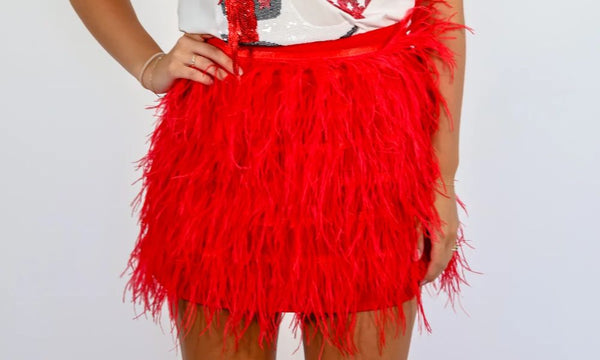 Why Feather Skirts Will Be Everywhere This Spring