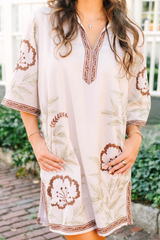 Misty Rose Savannah | Pale Meadow Mini Dress