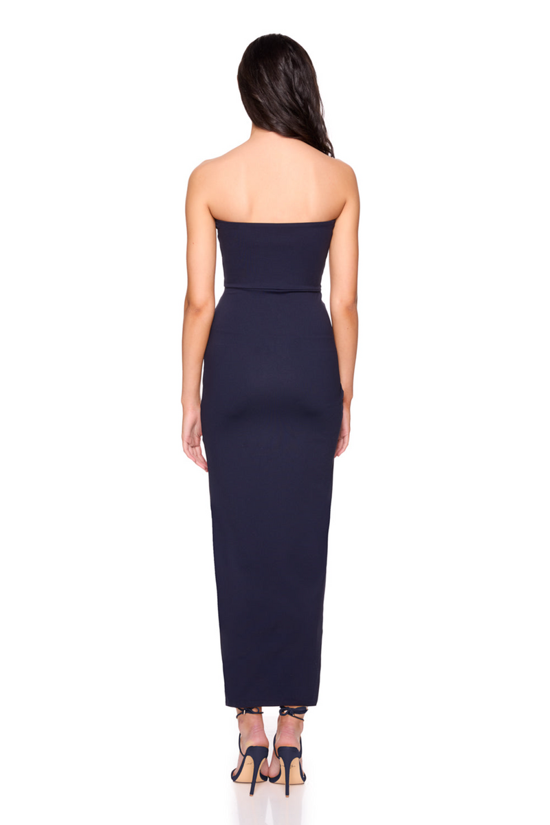 Tan Tube Overlay Dress Maxi Dress