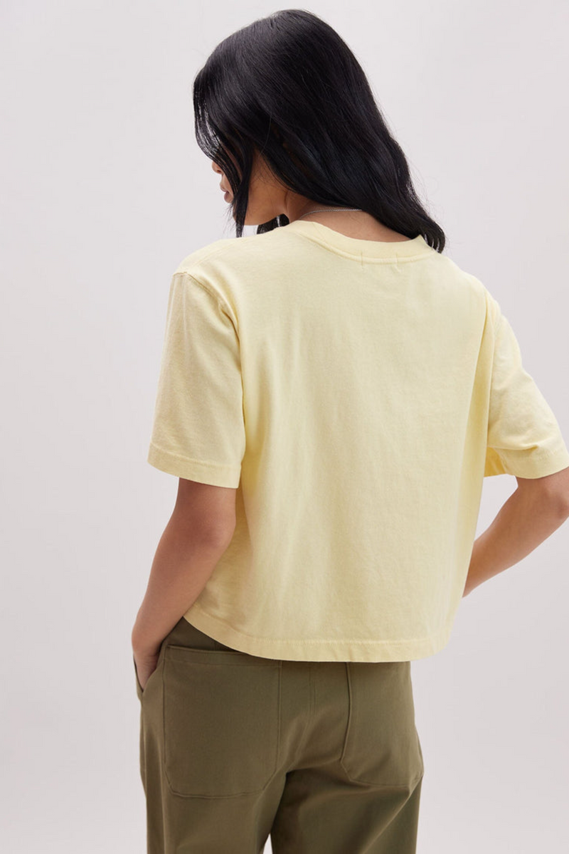 Light Gray Relaxed Crop Tee Crop Tee