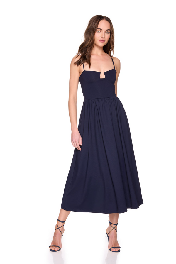 Tan Angled Wire String Midi Dress Midi Dress