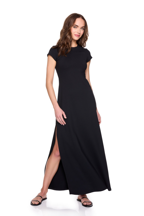 Tan Long T-Shirt Dress Maxi Dress