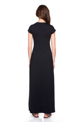 Black Long T-Shirt Dress Maxi Dress