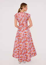 Lavender Olive Gown Coral Garden Jacquard Maxi Dress