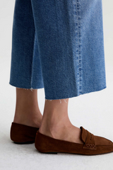 Lavender Saige Wide Leg Crop | 17 Years Duet Jeans