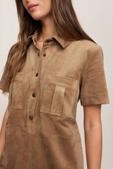 Sienna Leone Suede Mini Dress Mini Dress