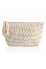 Light Gray Mavis Zip Pouch Bag