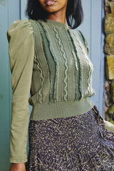 Dim Gray Liv Knit Pullover Sweater