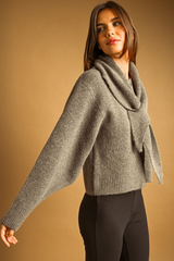 Chocolate Tied With Love Sweater Jacket Sweater