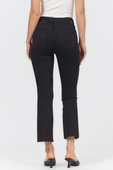 Jeanne Mid Rise Cropped Flare Jeans | Chocolate Torte