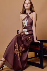 Rosy Brown Ives Maxi Dress in Lueur Maxi Dress
