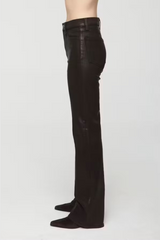 Evie High Rise Slim Boot | Coated Mocha