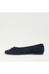 Ruthie Woven Ballet Flat | Oasis Navy Suede