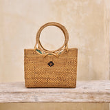 Wheat Winding Road Rattan Bag Beach Bag