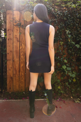 Black On A Stroll Knit Top Top