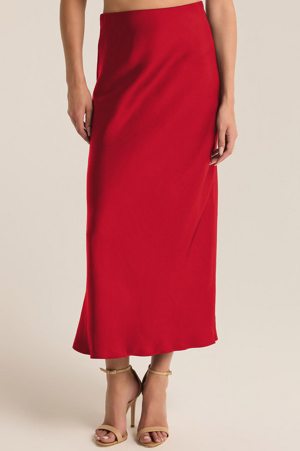 Light Gray Europa Poly Sheen Skirt Skirt