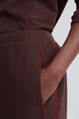 Dark Slate Gray Brushed Rib Wide Leg Pant 28 Pant