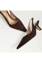 Bianka Slingback Pump | Cafe Noir Suede