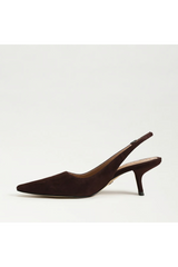 Bianka Slingback Pump | Cafe Noir Suede