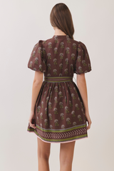 Light Gray The Charming Border Dress Mini Dress