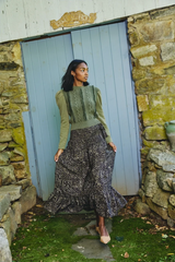 Dark Sea Green Liv Knit Pullover Sweater