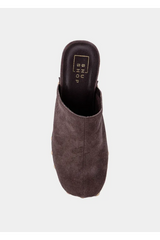 Lavender Geneva Clog | Brown Suede Clogs