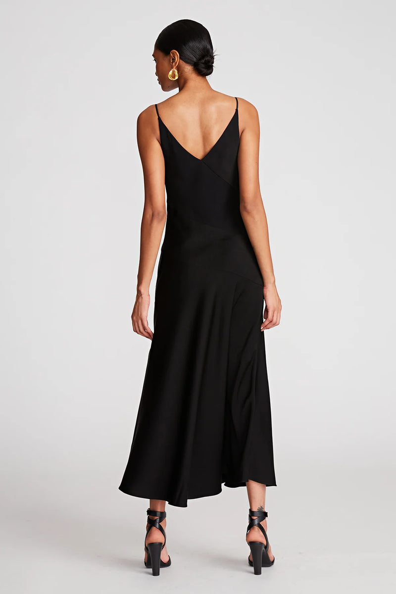 Light Gray Ivie | Crepe Satin Dress Formal Dress