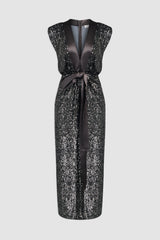 Dark Slate Gray Ranae | Dress In Sequin Formal Dress