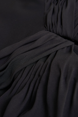 Black Maguerite | Crepe Midi Dress Midi Dress