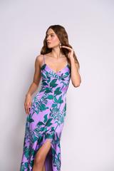 Light Gray Angel Gown Maxi Dress