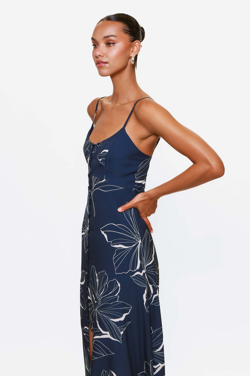 Dark Slate Gray Valente Dress Maxi Dress