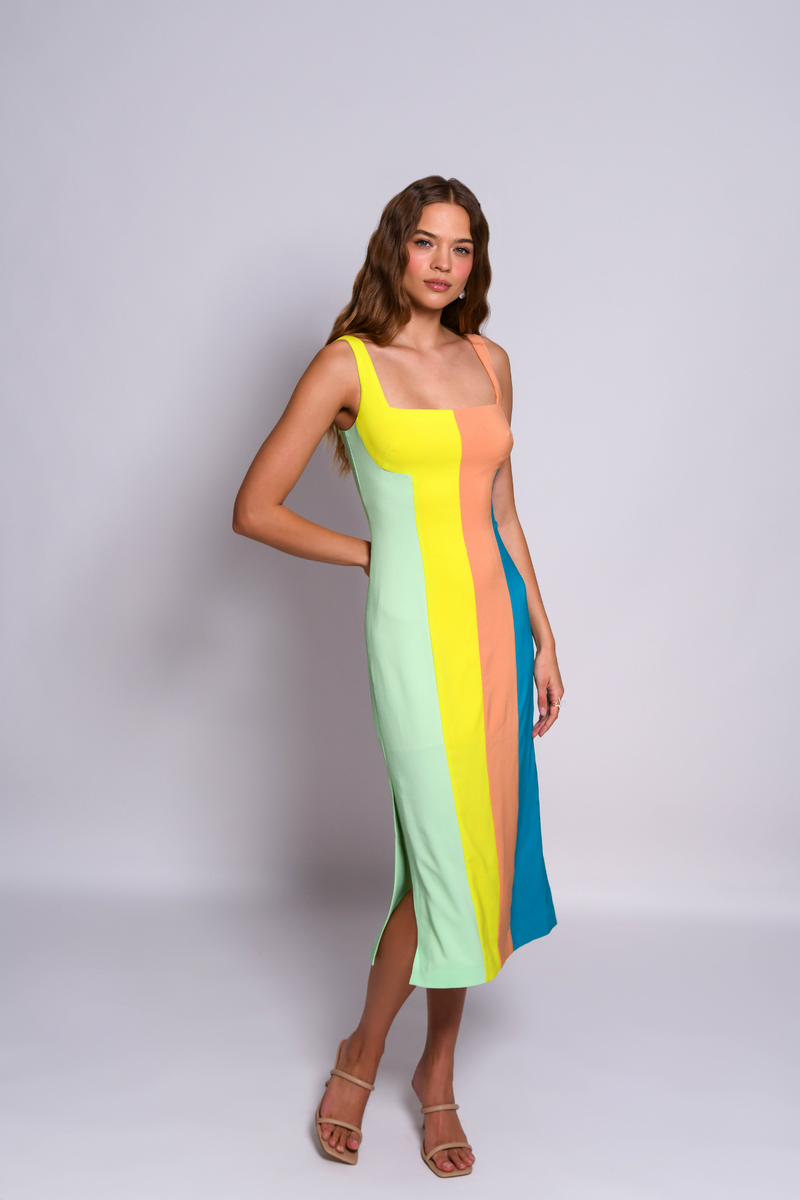 Gray Hensley Dress Midi Dress