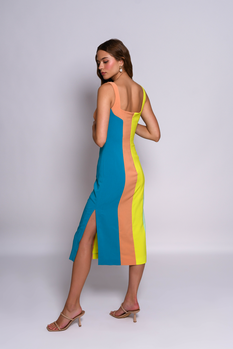 Gray Hensley Dress Midi Dress