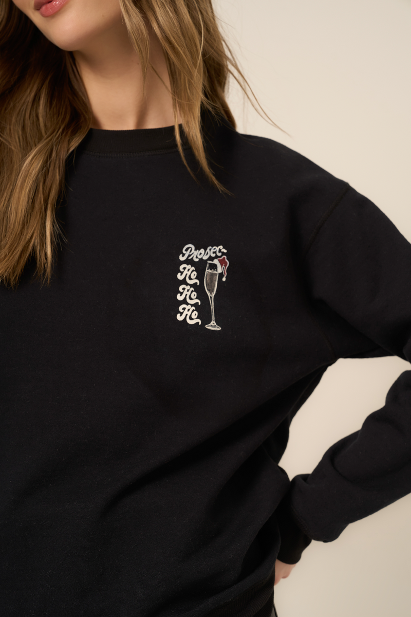 Gray Prosecco/Gin Holiday Reversible Sweatshirt Sweatshirt