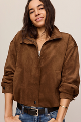 Saddle Brown Corin Bubble Hem Jacket Jacket