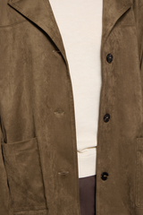 Dark Olive Green Urban Fall Jacket Jacket