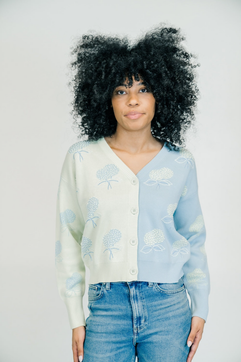 Light Gray Liana Cardigan | Spring bud Cardigan