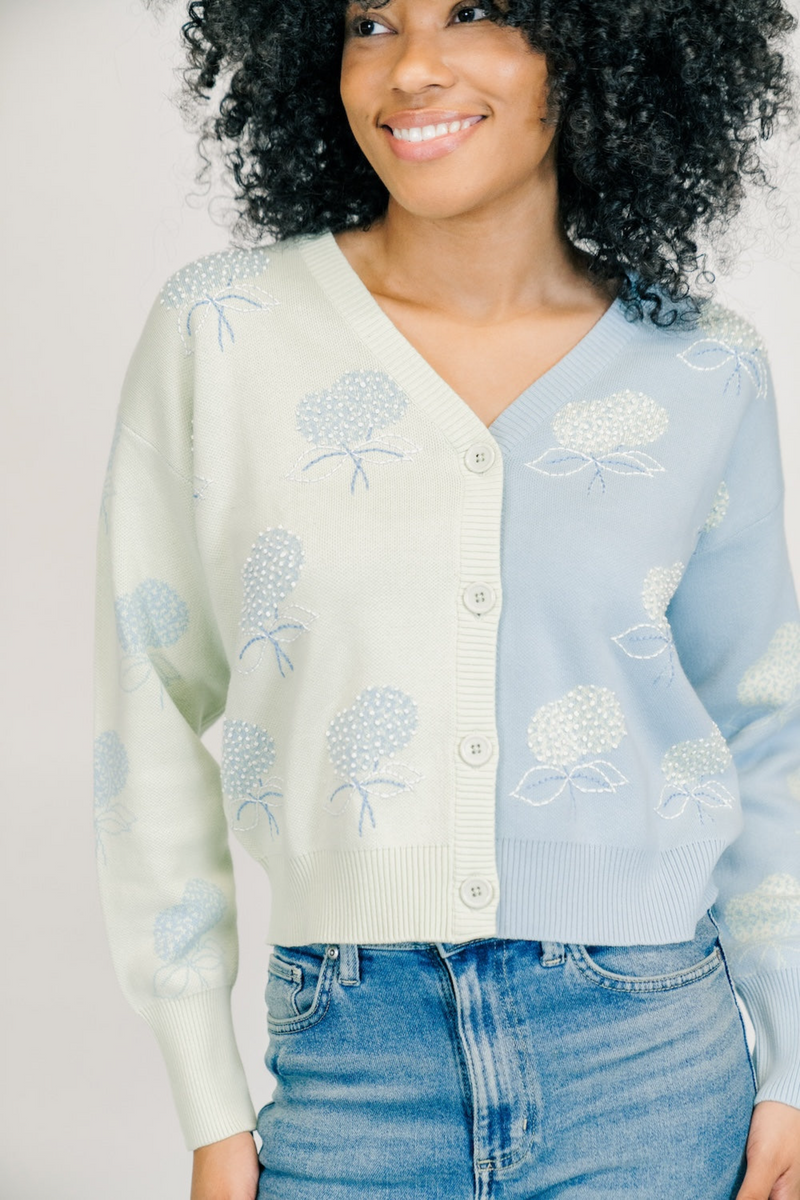Light Gray Liana Cardigan | Spring bud Cardigan