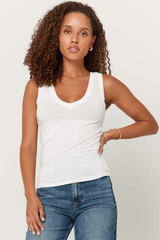 Dark Slate Gray Lona V Neck Tank Tank Top